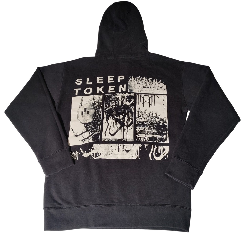 Sleep Token Black Graphic Band Hoodie Medium Take Me Back To Eden Merch - Youth?